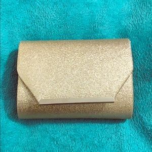sparkly gold purse